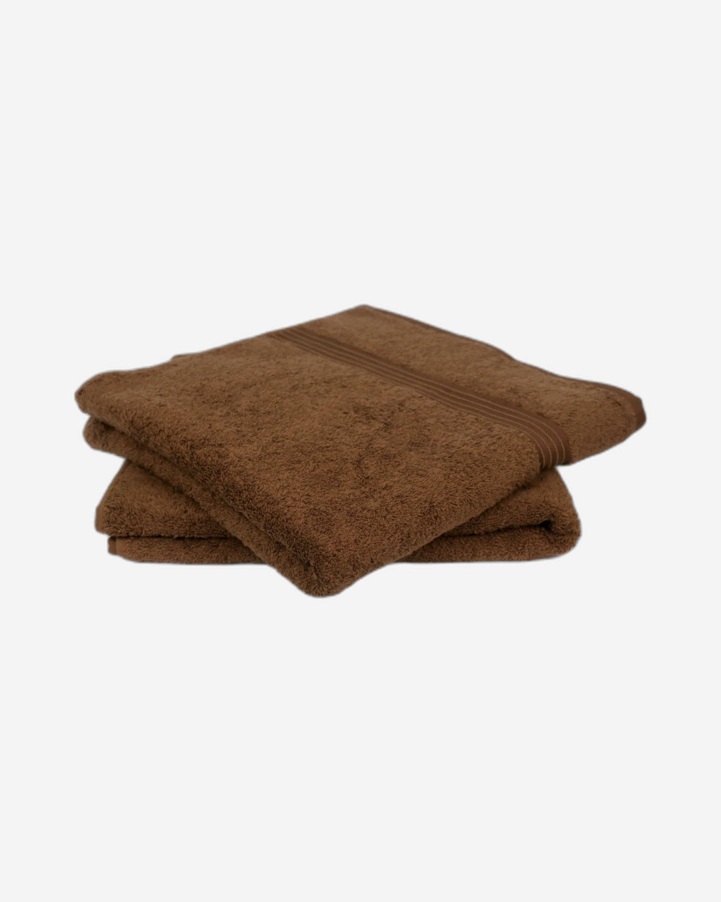 Cotton Home Bath Towel Set 2Pc Brown