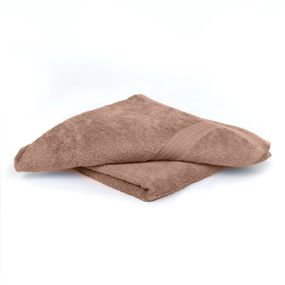 Cotton Home Bath Towel 2-piece Set Beige