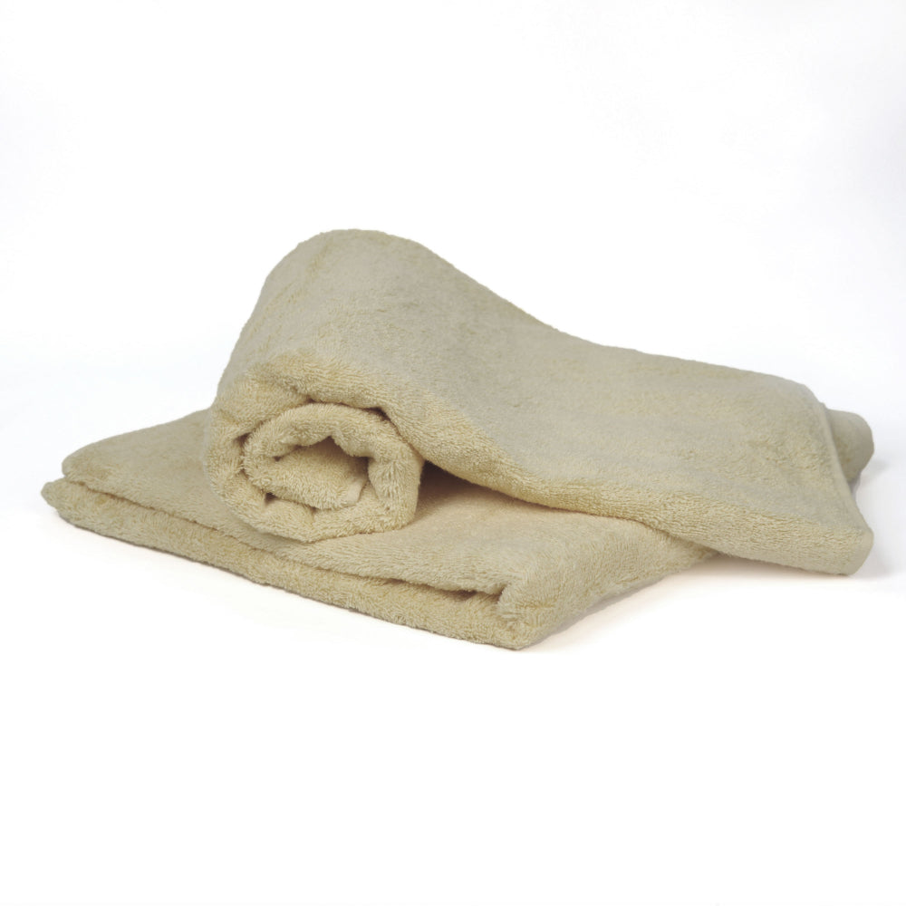 Cotton Home Bath Towel 2-piece Set Cream