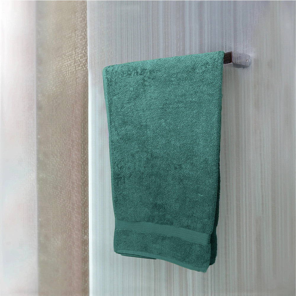 Cotton Home Bath Towel 2-piece Set Dark Mint