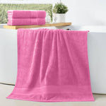 Cotton Home Bath Towel Set 2Pc Pink