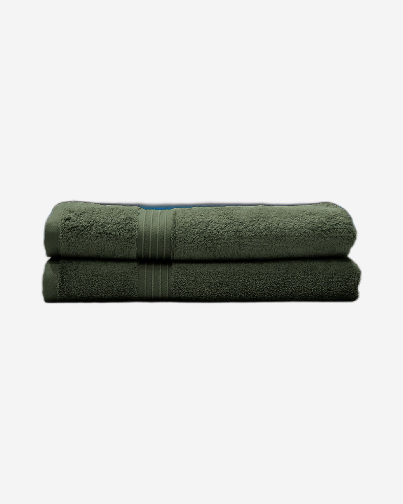 Cotton Home Bath Towel Set 2Pc Army Green