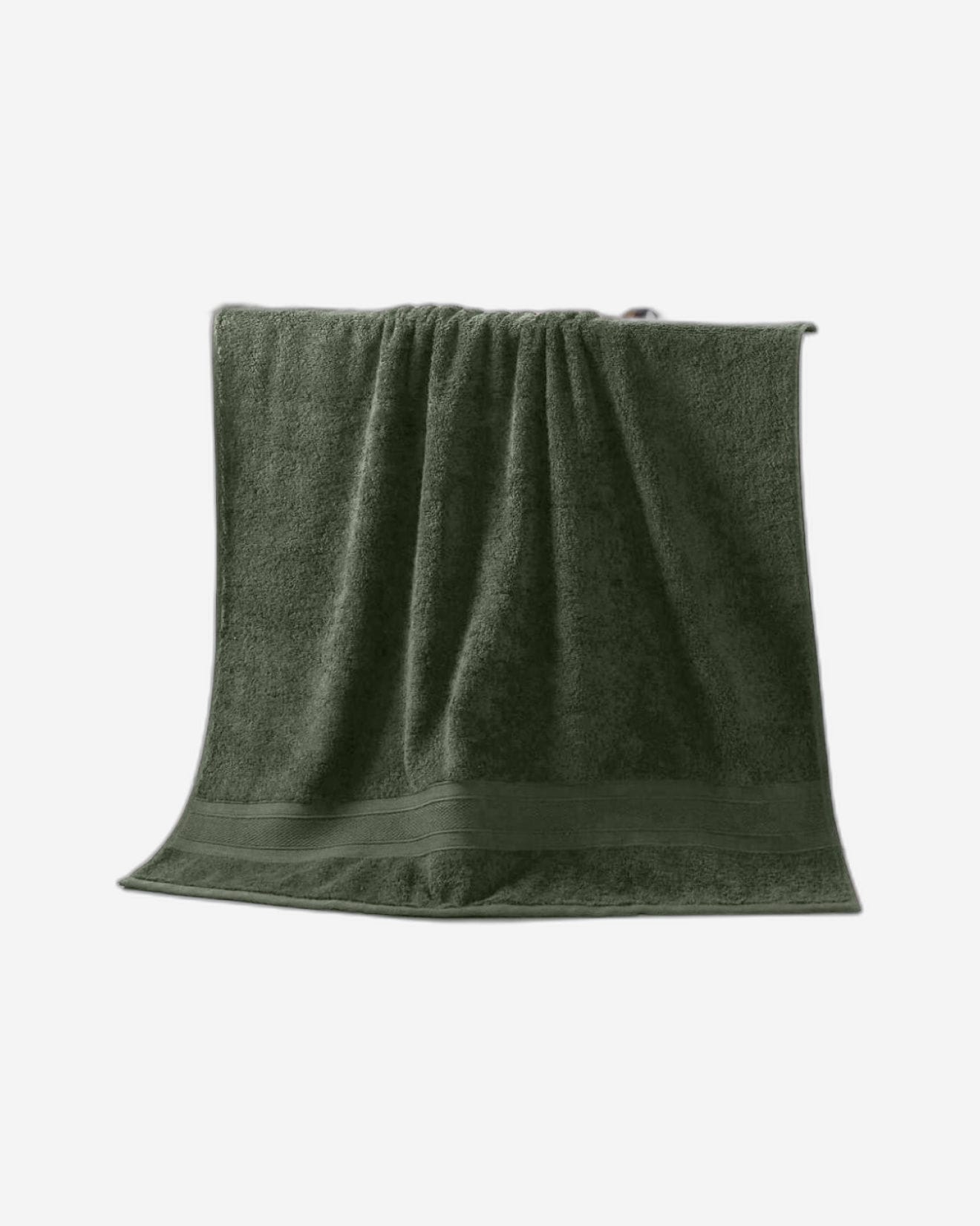 Cotton Home Bath Towel Set 2Pc Army Green