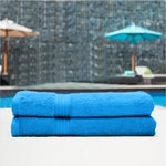 Cotton Home Bath Towel Set 2Pc Teal
