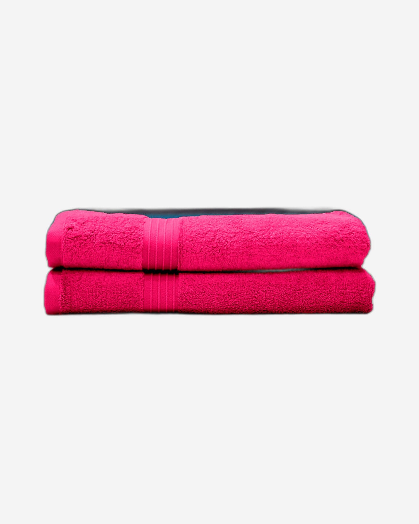 Cotton Home Bath Towel Set 2Pc Fuscia