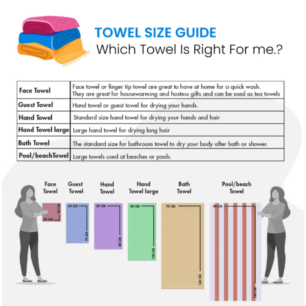 Cotton Home 100% Cotton Aqua Breeze Bath Towel Hot Pink