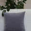 Cotton Home Cushion Velvet Grey