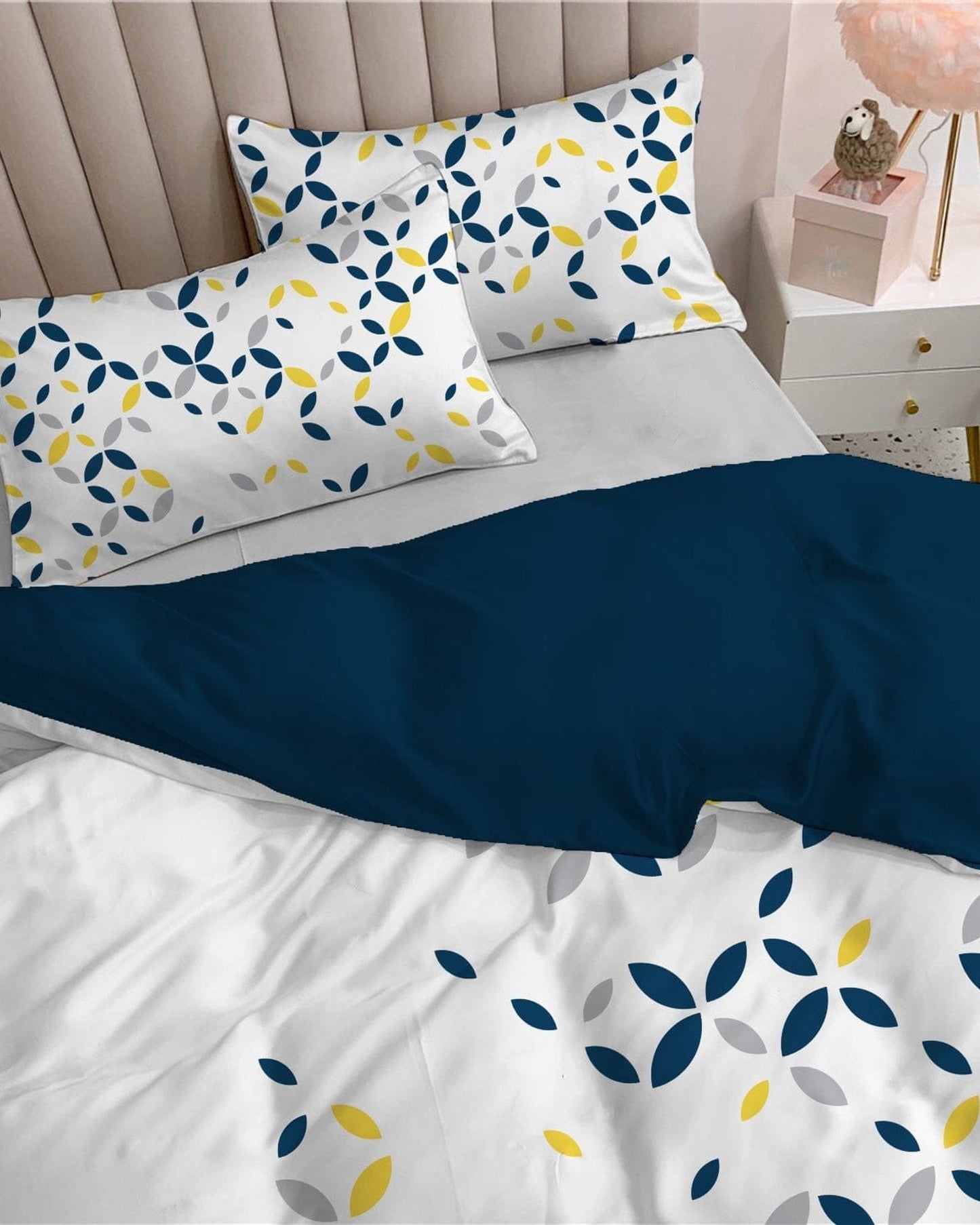Cotton Home Comforter Set 3Pc Midnight Garden