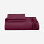 Cotton Home Fitted Sheet Set 3Pc Super Soft Burgundy