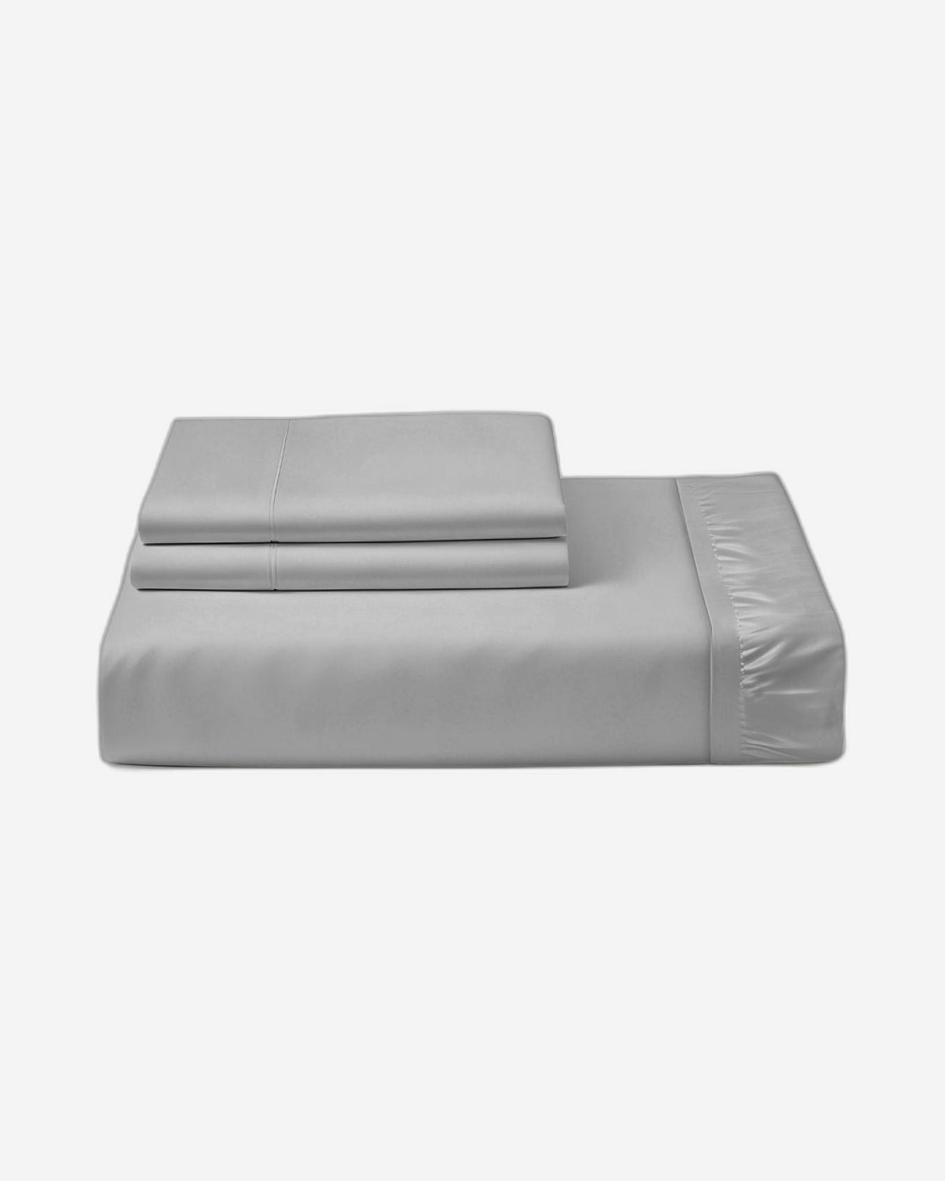 Cotton Home Fitted Sheet Set 3Pc Super Soft Grey