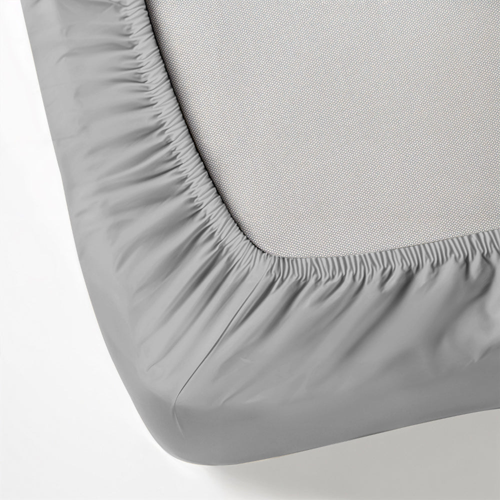 Cotton Home Fitted Sheet Set 3Pc Super Soft Grey