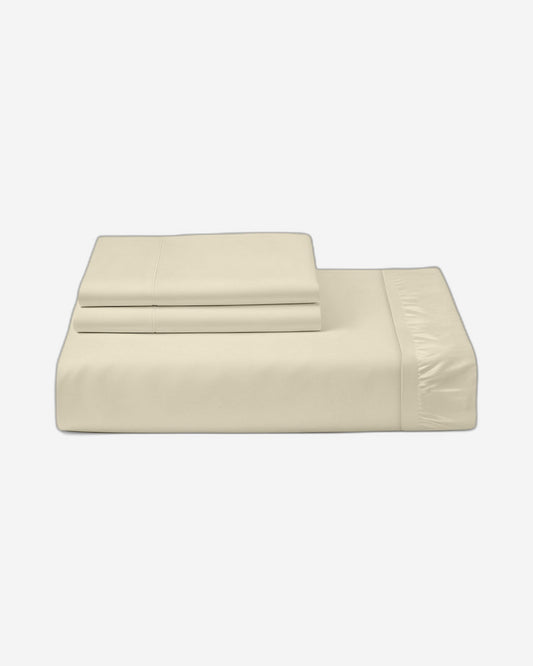 Cotton Home 3-piece Super Soft Fitted Sheet Set Beige