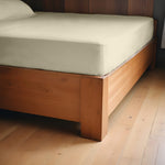 Cotton Home Fitted Sheet Set 3Pc Super Soft Beige