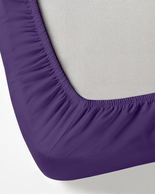 Cotton Home 3-piece Super Soft Fitted Sheet Set Violet