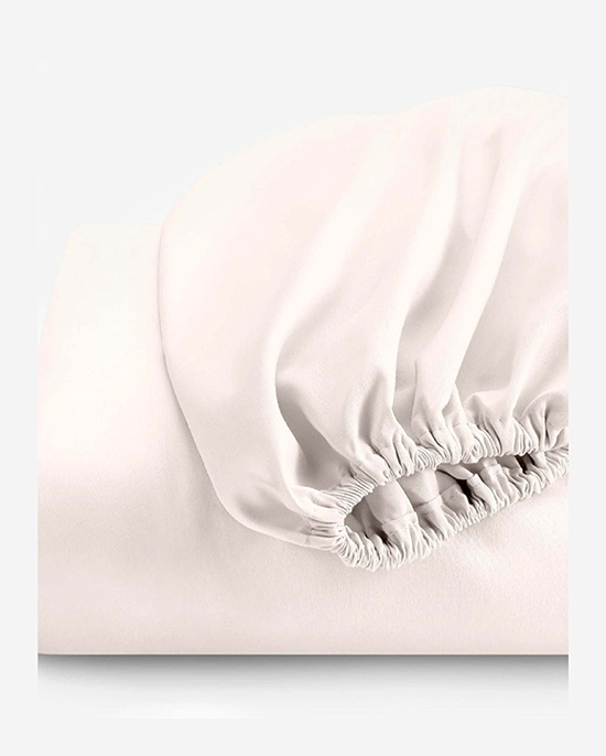 Cotton Home 3-piece Super Soft Fitted Sheet Set Ivory