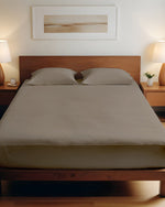 Cotton Home Fitted Sheet Set 3Pc Super Soft Chocolate Brown