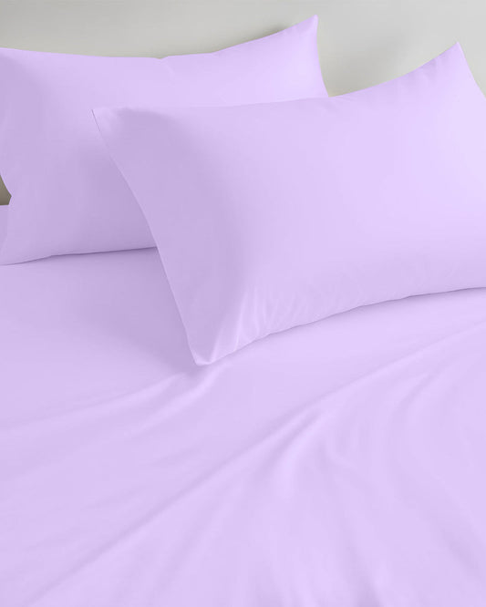 Cotton Home 3-piece Super Soft Fitted Sheet Set Light Purple