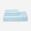 Cotton Home Fitted Sheet Set 3Pc Super Soft Sky Blue