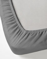 Cotton Home 3-piece Super Soft Fitted Sheet Set Silver