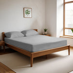 Cotton Home Fitted Sheet Set 3Pc Super Soft Grey