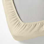 Cotton Home Fitted Sheet Set 3Pc Super Soft Beige