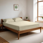 Cotton Home Fitted Sheet Set 3Pc Super Soft Beige