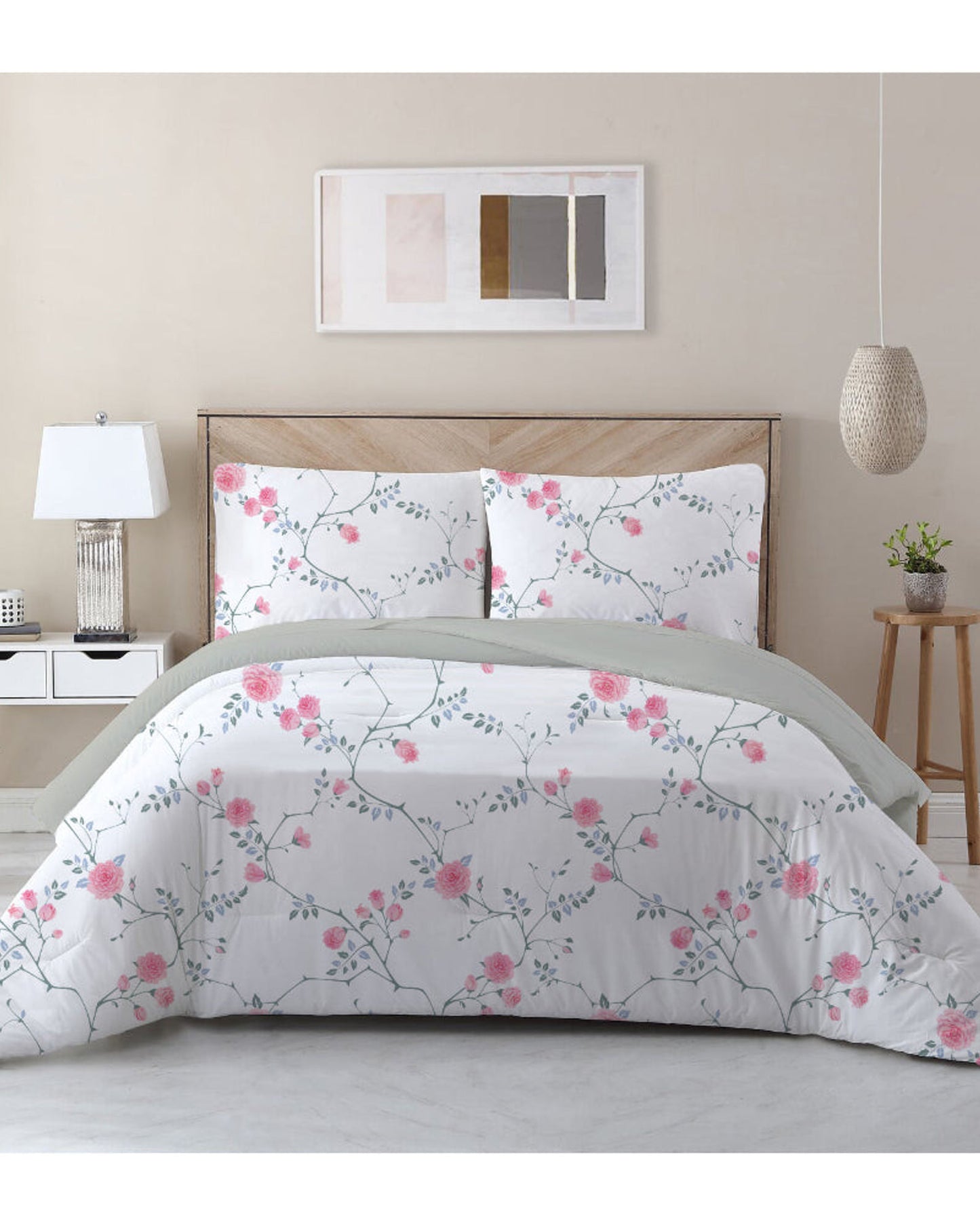 Cotton Home Comforter Set 3Pc Tropical Paradise