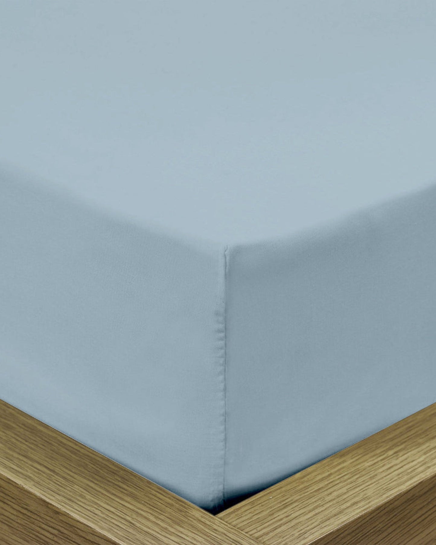 Cotton Home Fitted Sheet Set 3Pc Super Soft Metallic Blue