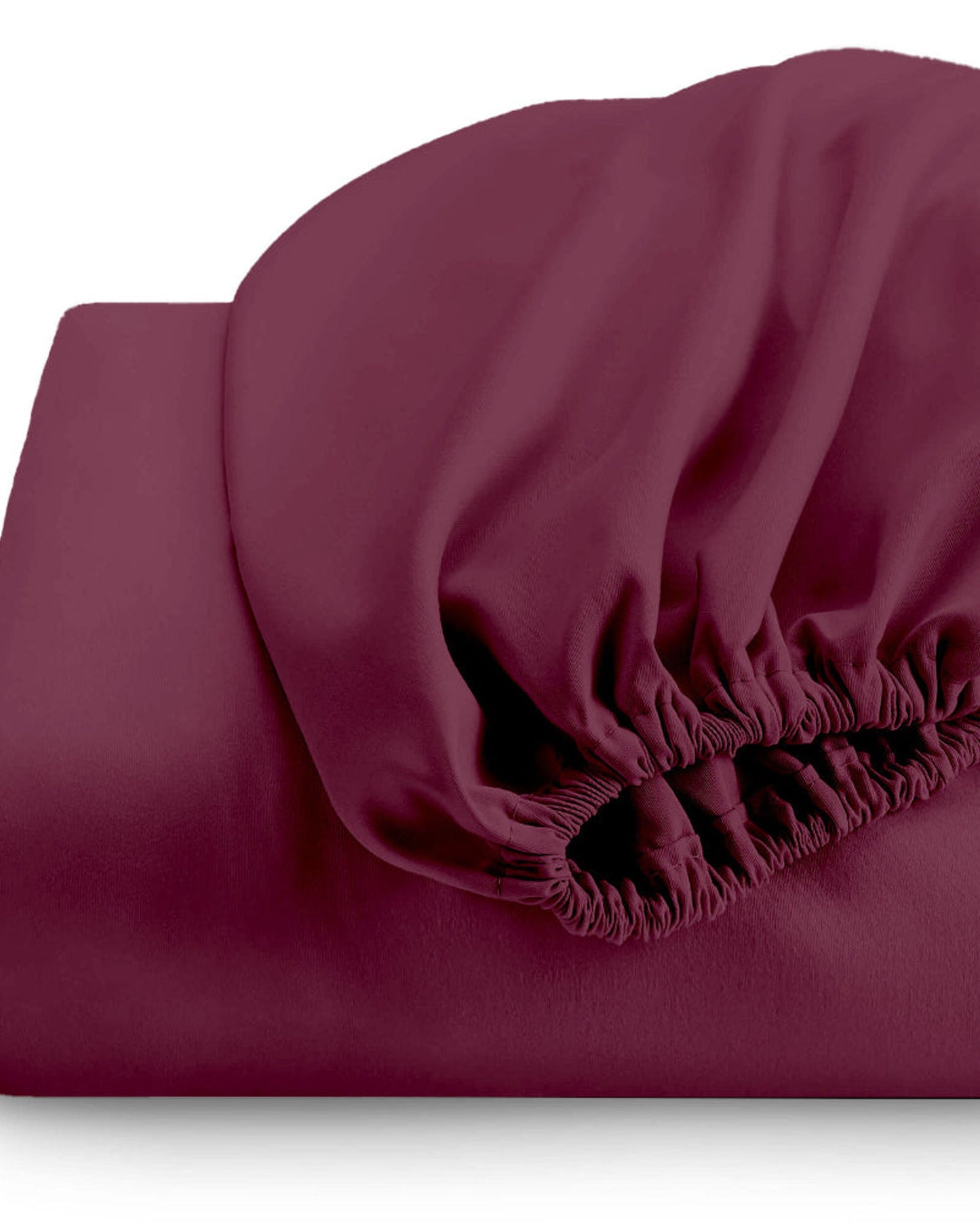 Cotton Home Fitted Sheet Set 3Pc Super Soft Burgundy