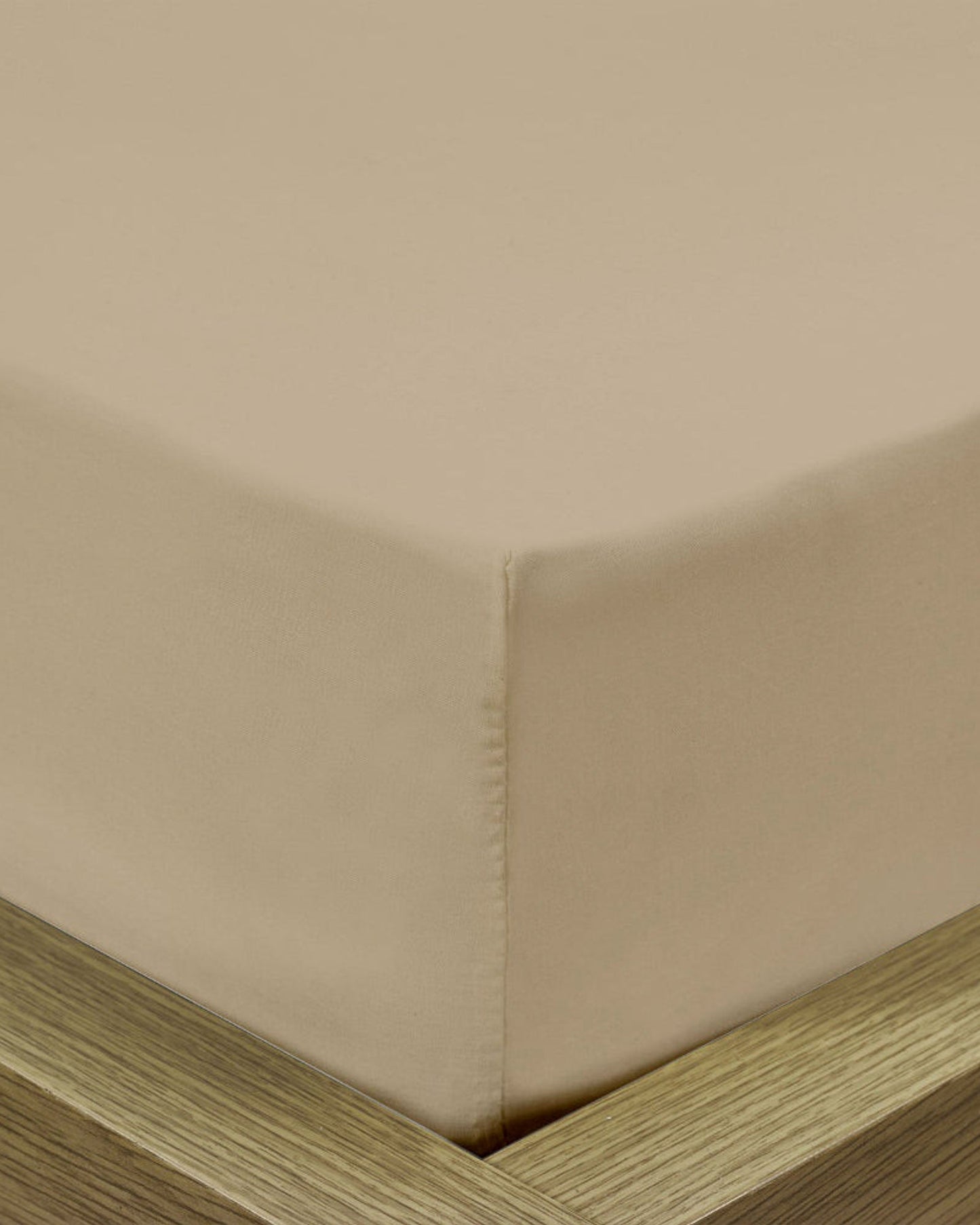 Cotton Home Fitted Sheet Set 3Pc Super Soft Beige