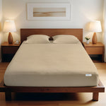 Cotton Home Fitted Sheet Set 3Pc Super Soft Beige