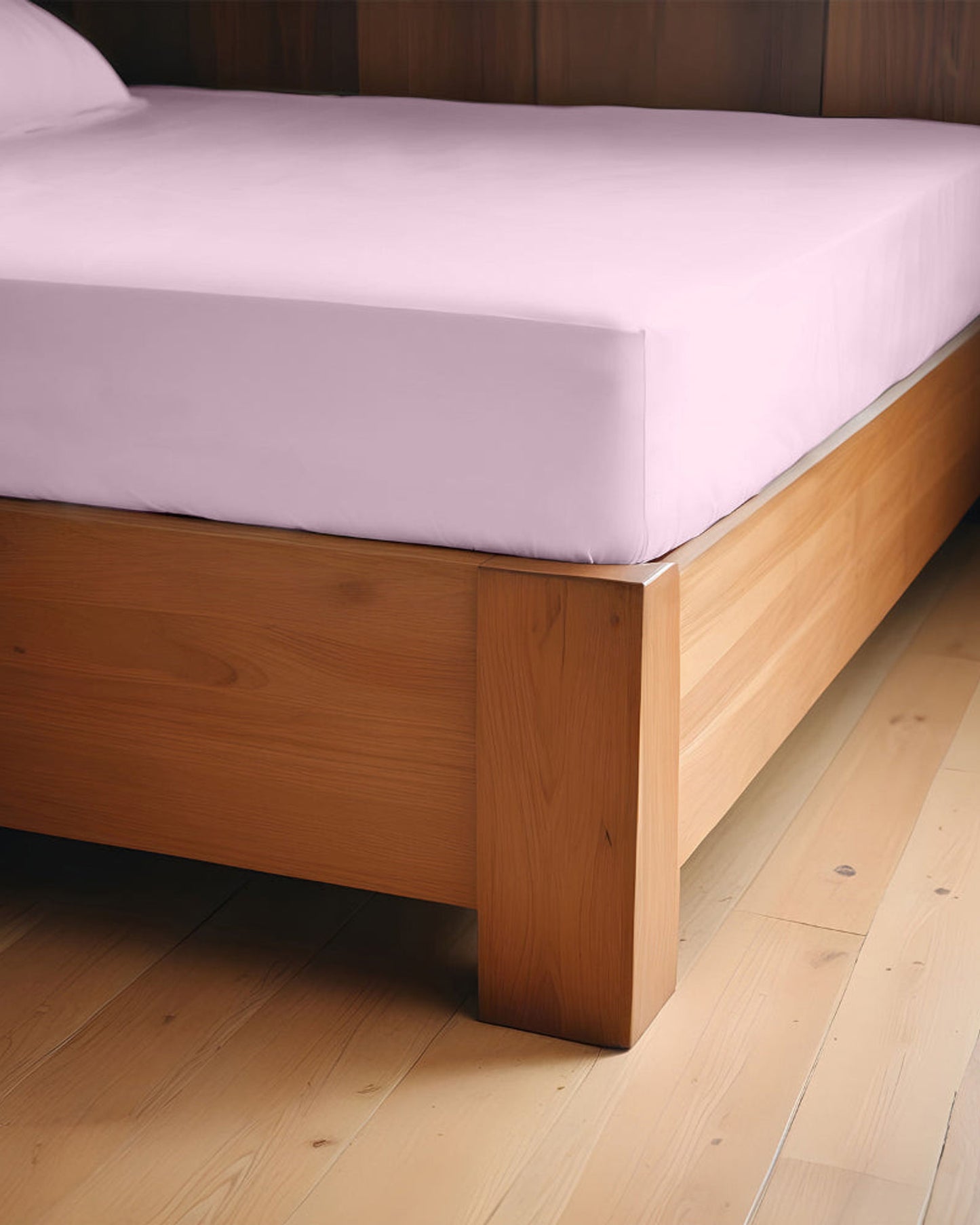 Cotton Home Fitted Sheet Set 3Pc Super Soft Pink