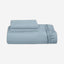 Cotton Home Fitted Sheet Set 3Pc Super Soft Metallic Blue