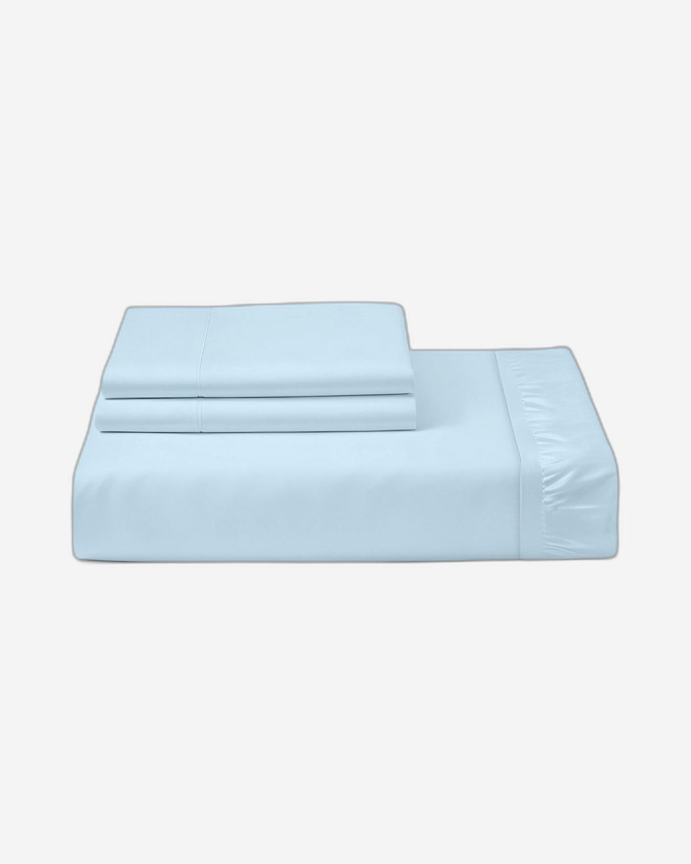 Cotton Home Fitted Sheet Set 3Pc Super Soft Sky Blue