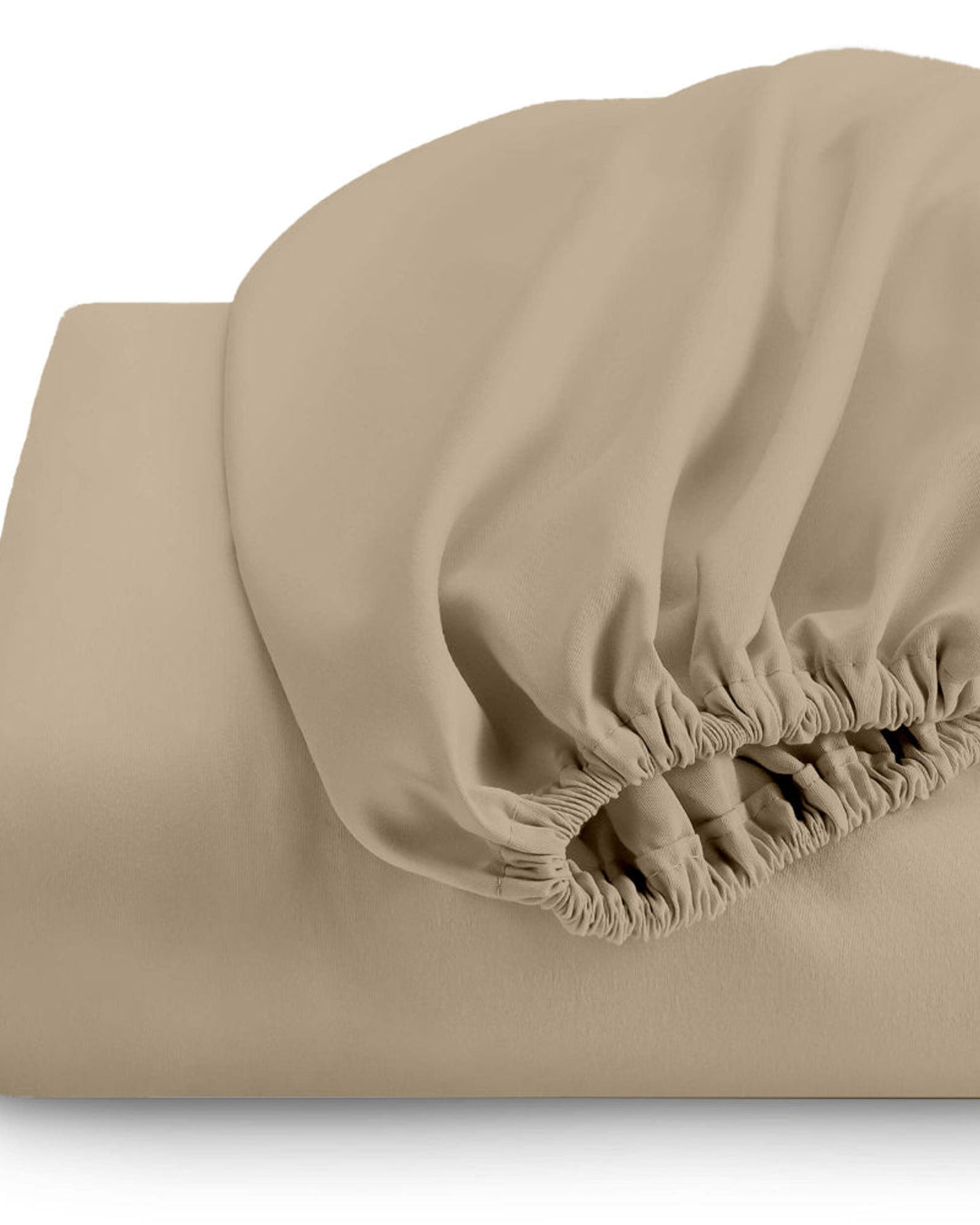 Cotton Home Fitted Sheet Set 3Pc Super Soft Beige