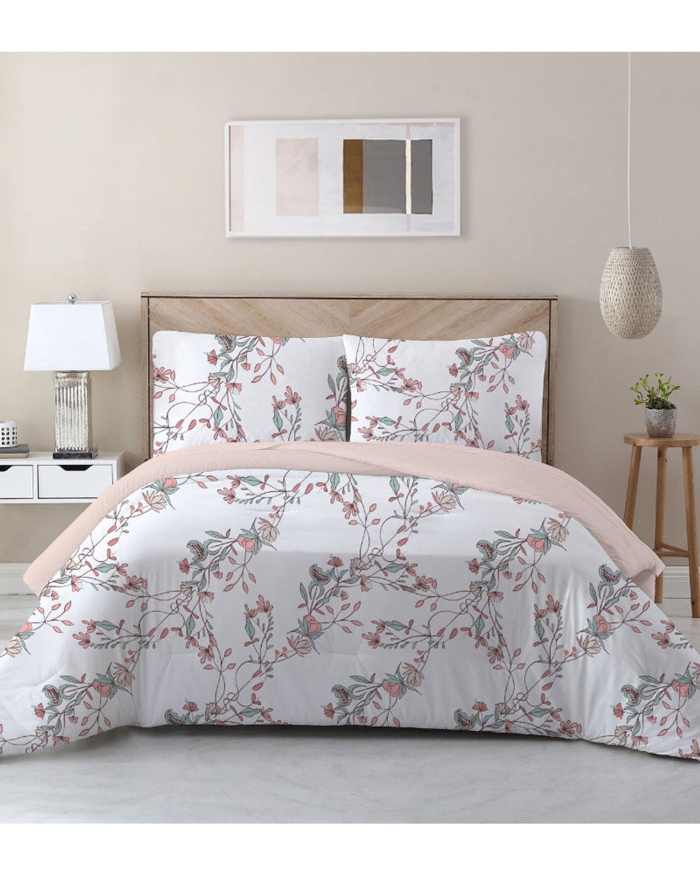 Cotton Home Comforter Set 3Pc Urban Escape