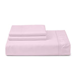 Cotton Home Fitted Sheet Set 3Pc Super Soft Pink