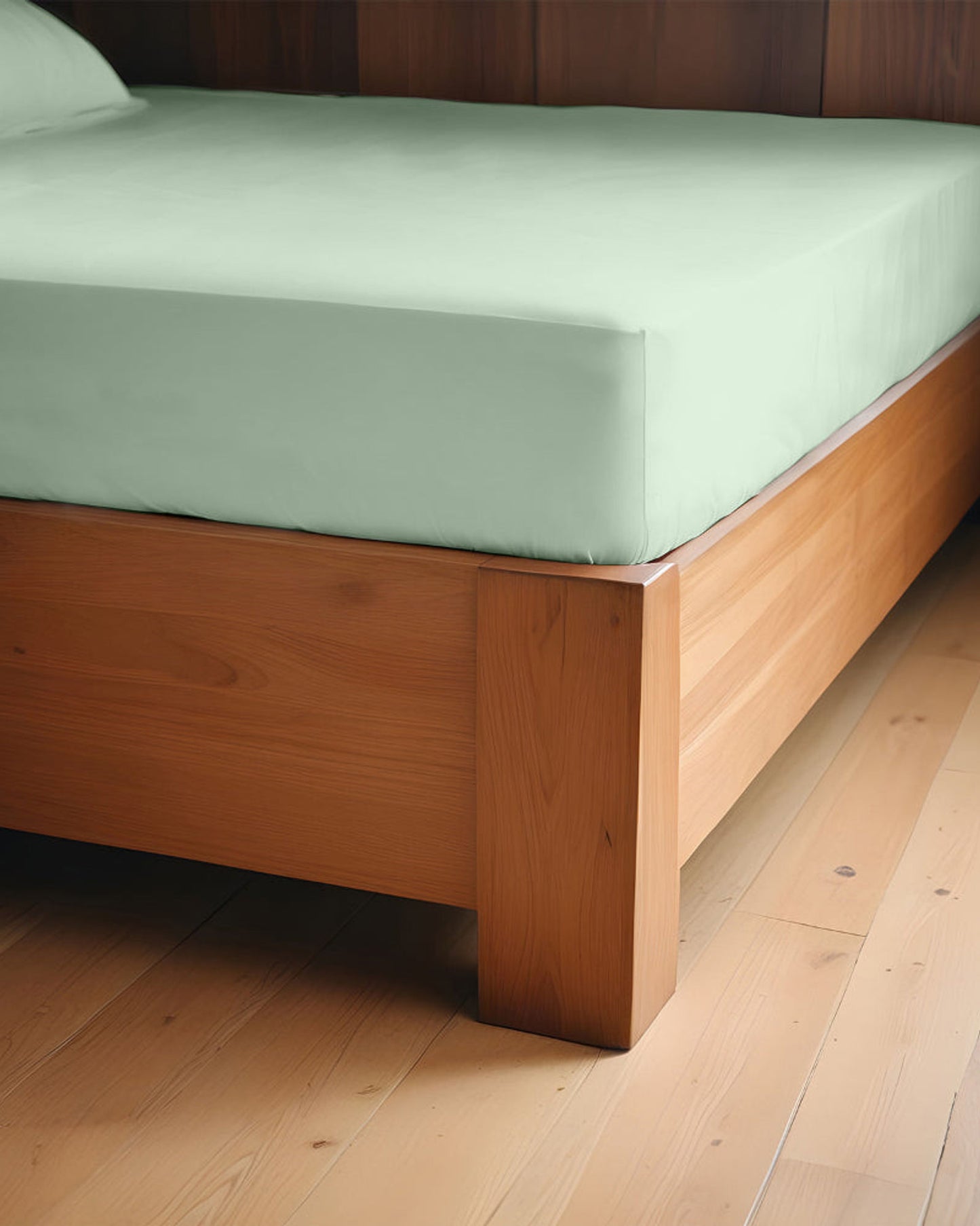 Cotton Home Fitted Sheet Set 3Pc Super Soft Mint Green