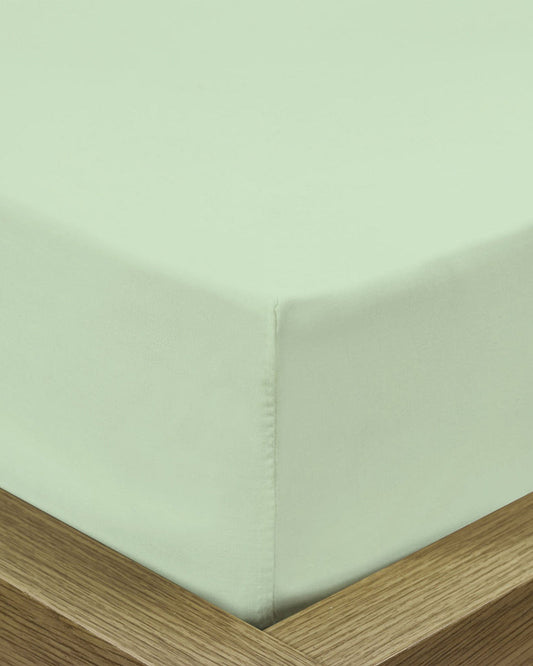 Cotton Home Fitted Sheet Set 3Pc Super Soft Mint Green
