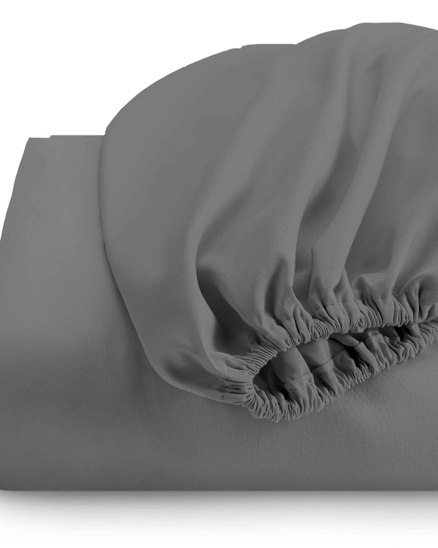 Cotton Home Fitted Sheet Set 3Pc Super Soft Silver