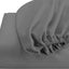 Cotton Home Fitted Sheet Set 3Pc Super Soft Silver