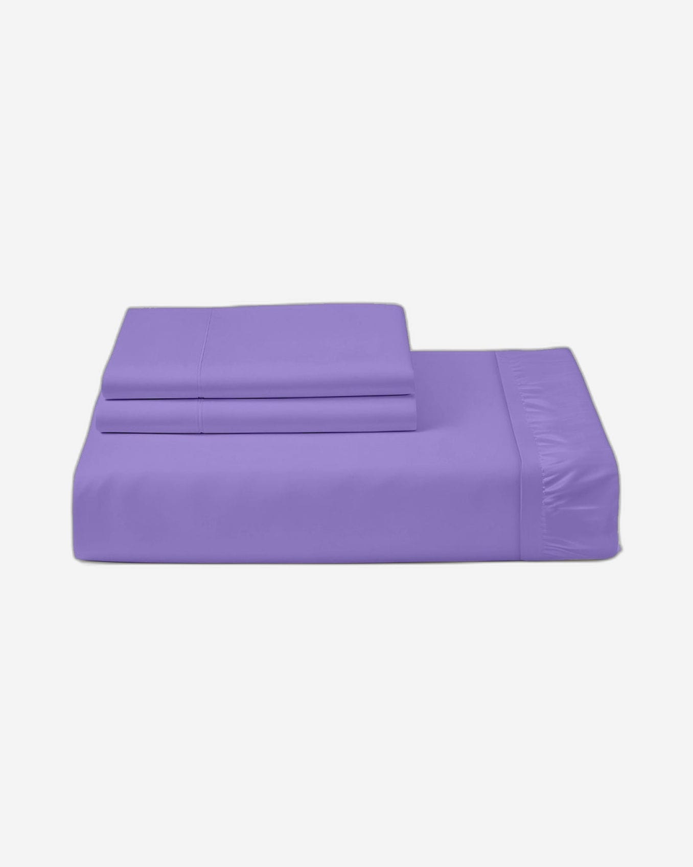 Cotton Home Fitted Sheet Set 3Pc Super Soft Silver Dark Purple