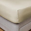 Cotton Home Fitted Sheet Set 3Pc Satin 300TC Gold