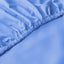 Cotton Home Fitted Sheet Set 3Pc Satin 300TC Blue