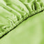 Cotton Home Fitted Sheet Set 3Pc Satin 300TC Celery