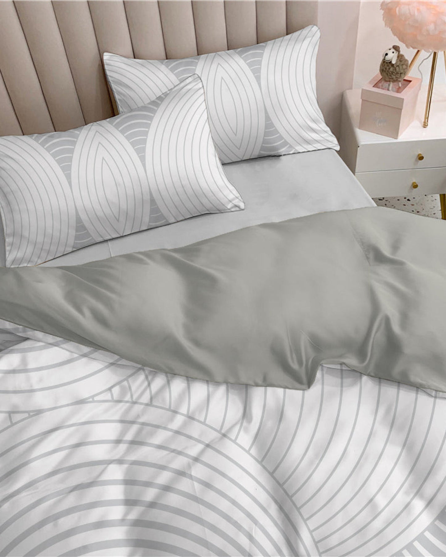 Cotton Home Comforter Set 3Pc Abstract Harmony