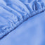 Cotton Home Fitted Sheet Set 3Pc Satin 300TC Blue