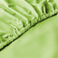 Cotton Home Fitted Sheet Set 3Pc Satin 300TC Celery