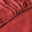 Cotton Home Fitted Sheet Set 3Pc Satin 300TC Red