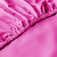 Cotton Home Fitted Sheet Set 3Pc Satin 300TC Fuscia